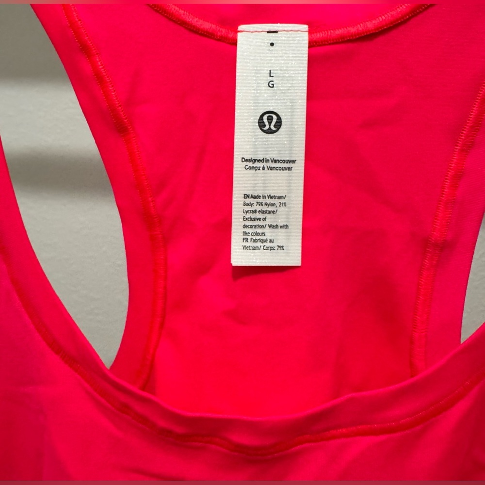 NWT Lululemon Wundermost Scoop-neck Cropped Tank Size L - Picture 2 of 6
